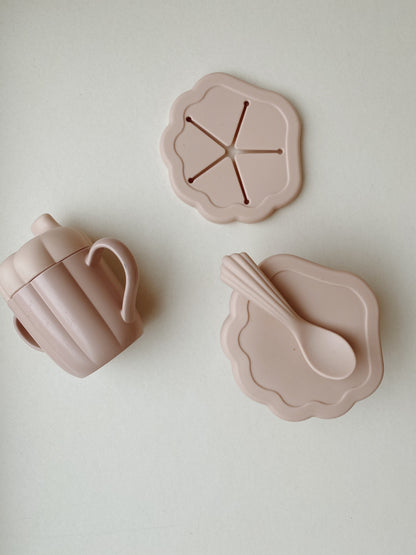 Konges Slojd - Set vaisselle en silicone Clam - Set de 4 - Petit Muxu Concept Store